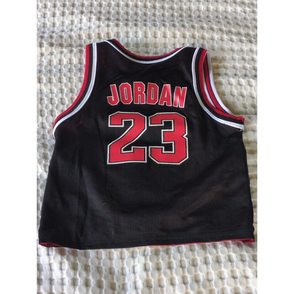 VTG Champion Michael Jordan Chicago Bulls Toddlers Kids Reversible Jersey Sz S4